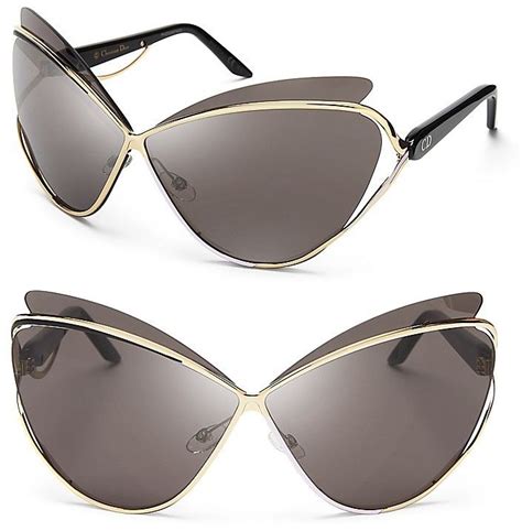 dior metal cat eye sunglasses|christian dior white sunglasses.